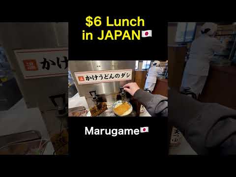 The Lunch of Japanese Salaryman | $6 Lunch at Marugame udon short