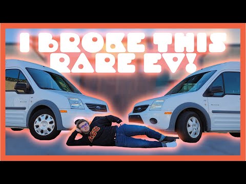 I broke this RARE ELECTRIC VAN | Azure Dynamics Transit Connect Electric