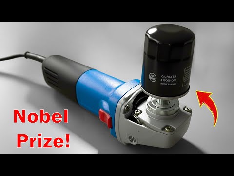 Why is it not Patented? Insert an Oil Filter into the Angle Grinder and you be Amazed!😱