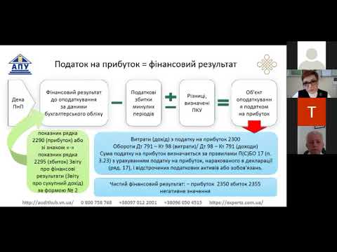 Веб-дискусія «Податок на прибуток та податкові різниці 2020: погляд аудитора» (02.02.2021)