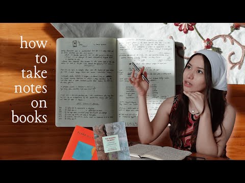 You should be taking notes while reading