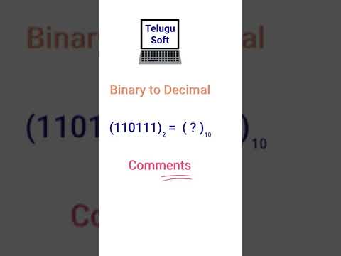 Binary to Decimal #challenge #shorts