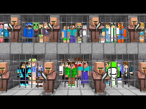 Players Try to Escape from Villager Prison in Minecraft