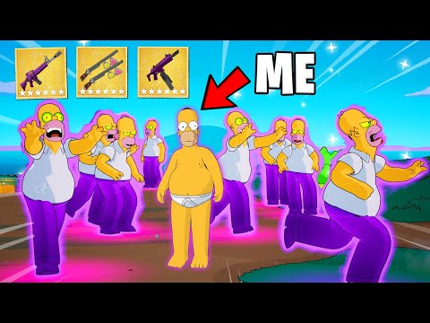 I Pretended I'm a HOMER CLONE in Fortnite