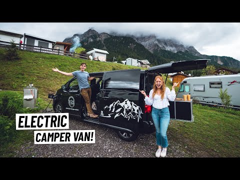 Full Tour of Our COMPLETELY ELECTRIC Camper Van! | European Road Trip Begins!