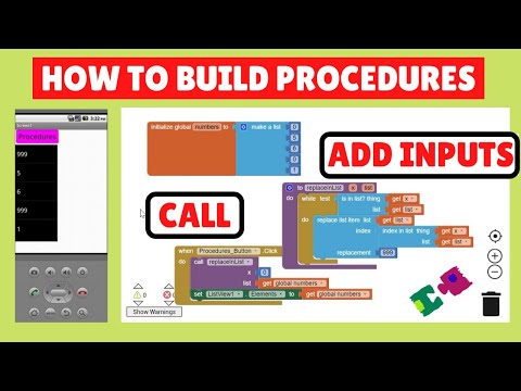 MIT App Inventor 2 Intro Lesson 10: Procedures Blocks