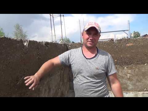 We build a HOUSE from sawdust concrete, how we build it. Proportions.