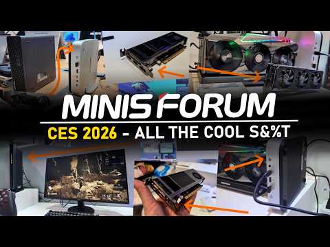 ALL the NEW Minisforum @ CES 2026 - MS AI X1 PRO 470, M2 PRO, Compact GPU PCIe Cards, G7 Pro & More