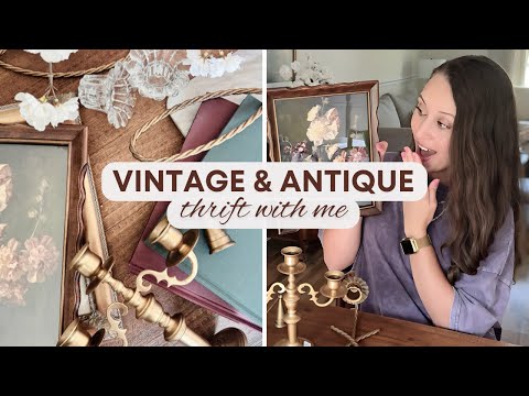 Vintage Home Decor Thrift With Me + HAUL | Estate Sale and Flea Market Finds
