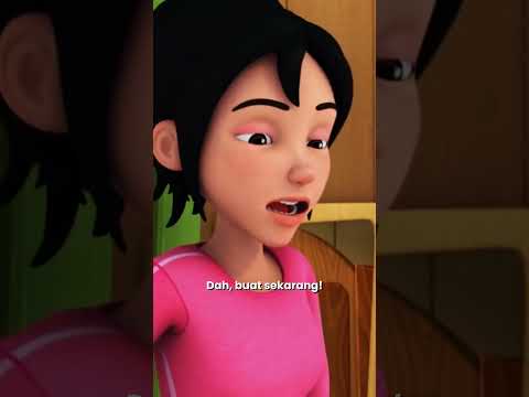 Ingat ya kawan-kawan, kemas rumah bukan masa raya je. Hari-hari pun kena kemas! #shorts #upinipin