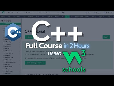 W3Schools ULTIMATE C++ Full Course in 2 Hours | W3Schools C++ Tutorial