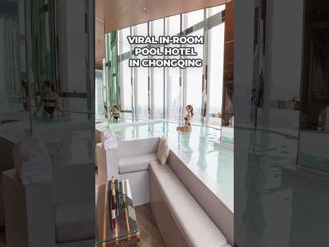VIRAL in-room pool hotel in Chongqing, super affordable!  #chongqing #instagrammablehotels #china