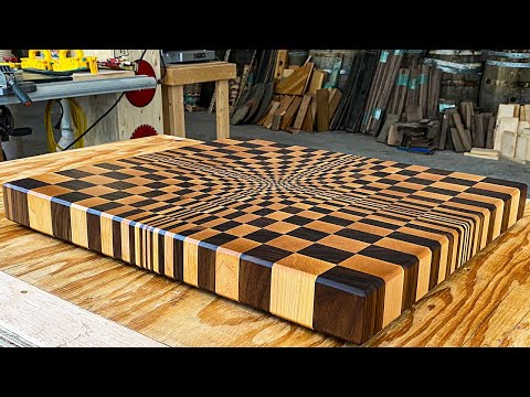 How It's Made - Optical Illusion End Grain Cutting Board