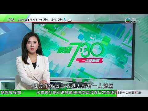 無綫TVB730一小時新聞|特朗普:整個文明今晚將會滅亡|特朗普稱派逾百軍機營救飛行員 伊方批藉救人掩飾圖竊濃縮鈾|美國民主黨議員就伊朗戰事推動彈劾赫格塞思 指違反就職誓言及憲法職責|20260407