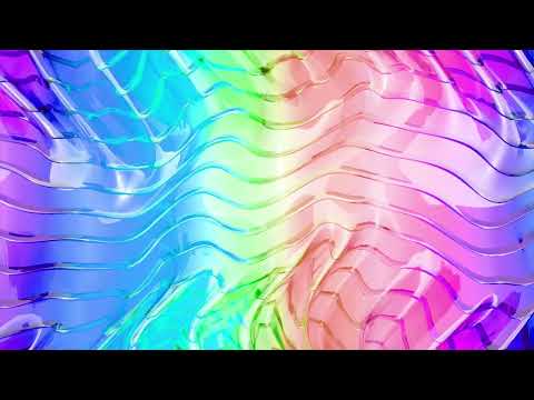 2 Hours 4K Endlessly looping curved glass stripes I Screensaver for Meditation