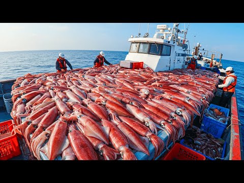 How Squid Are Turned Into Food Products Inside a High-Tech Processing Factory