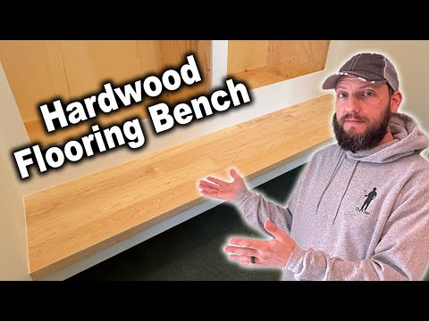 How to Finish Mudroom Bench Seat with Hardwood Flooring