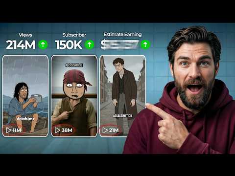 Create Faceless 2D Animation Shorts with AI from Scratch (Full Blueprint!)