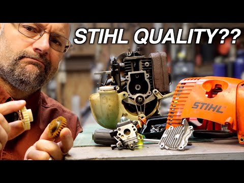 Is Stihl Quality Slipping?  4-mix Engine Repair, Stihl KM 90R.