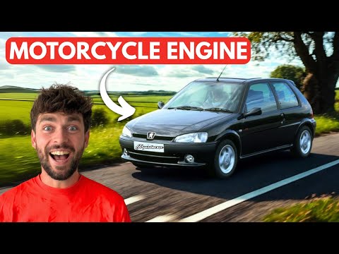 I PUT A SUPER BIKE ENGINE IN A PEUGEOT 106  + **FIRST DRIVE**