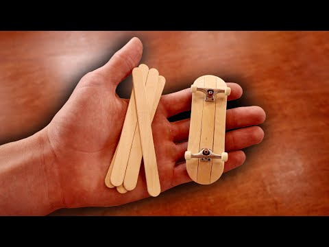 DIY POPSICLE STICK FINGERBOARD
