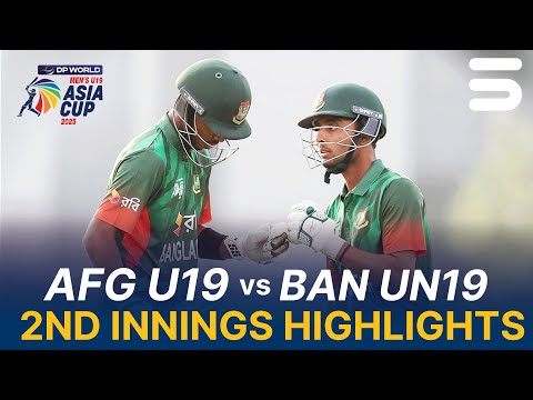 2nd Innings Highlights | Afghanistan U19 vs Bangladesh U19 | Asia Cup Men's U19 | Match 3 | ZI1K