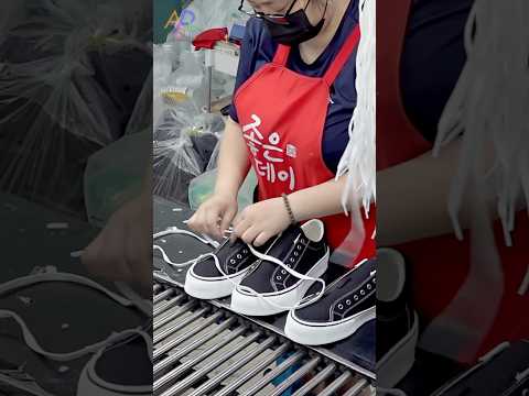 How to Make Sneakers in Shoes Mass Production Factory