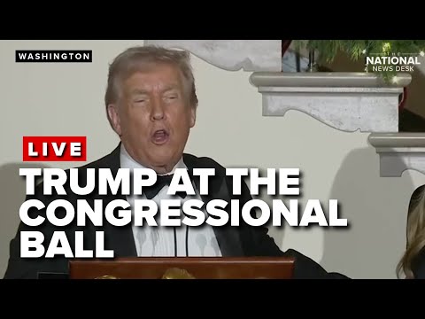 President Trump gives remarks at the Congressional Ball