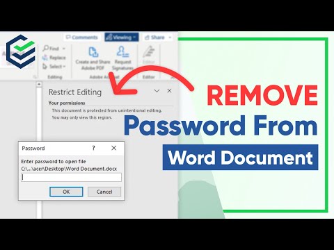 2023 How to Remove Password(Restrict Editing) from Word Document [Tutorial]