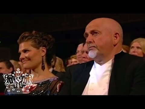 Peter Gabriel receiving the Polar Music Prize