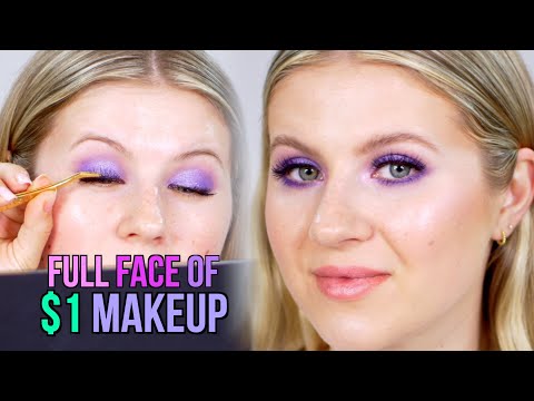 FULL FACE OF $1 MAKEUP!!