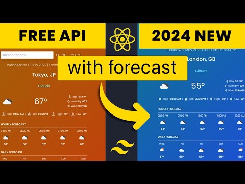Build A Weather App With React JS | Hourly And Daily Forecast | 2024