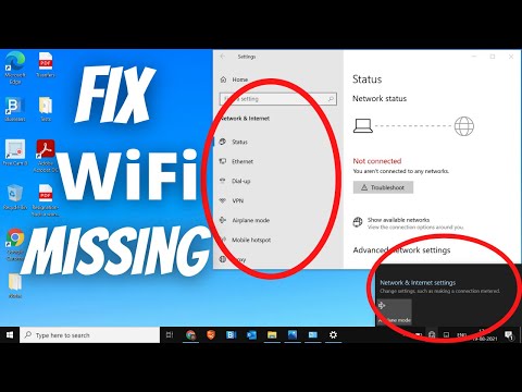 [SOLVED] WiFi Not Showing in Settings On Windows 10 | Missing WiFi Fix