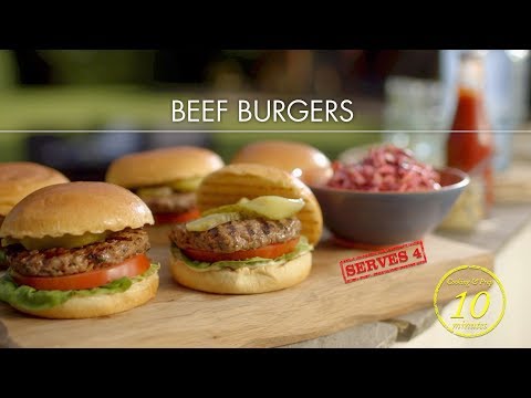 Deliciously easy beef burgers - Classic Mary Berry - BBC