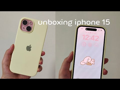 unboxing iphone 15 (pink)