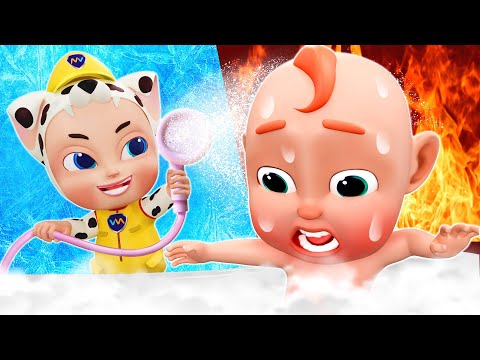 Hot vs Cold Challenge Song🥵🥶 | Kids Songs | Funny Children's Songs | Rosoo Nursery Rhymes