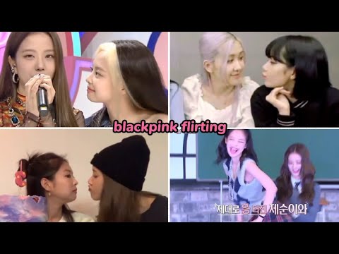 blackpink flirting with each other