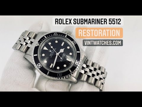 Rolex Submariner 5512 Restoration Refinish (ASMR)
