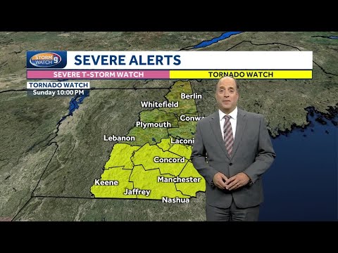 Video: Tornado watch in effect until 10 p.m.; no warnings active
