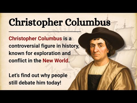 Christopher Columbus: Hero or Villain? || Learn English Through Story Level 2 || Graded Reader