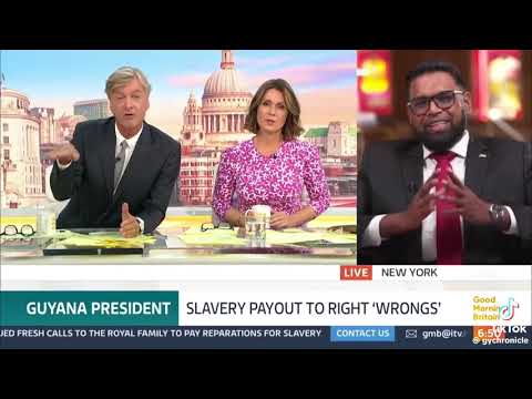 President of Guyana, shares his views on the Injustice to humanity through slavery.