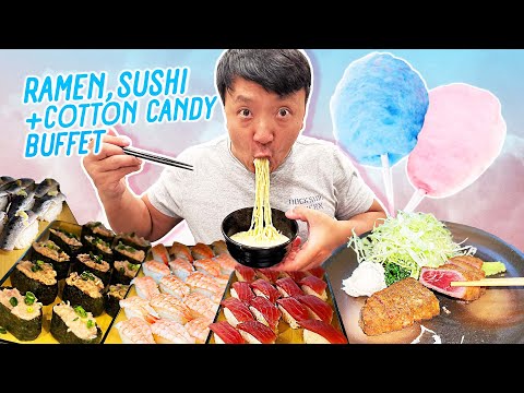 All You Can Eat JAPANESE RAMEN, SUSHI & "Make Your Own" COTTON CANDY Buffet