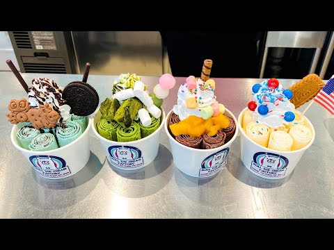 japanese food - Ice Cream Rolls  ロールアイス