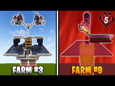 I Built 10 MUST HAVE FARMS in Minecraft Hardcore