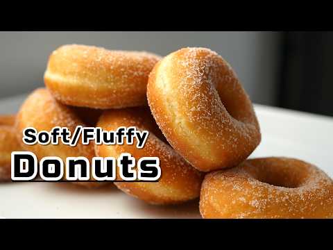 Perfect Airy Donuts at Home | with simple tools! Soft, Light & Sugar-Coated!