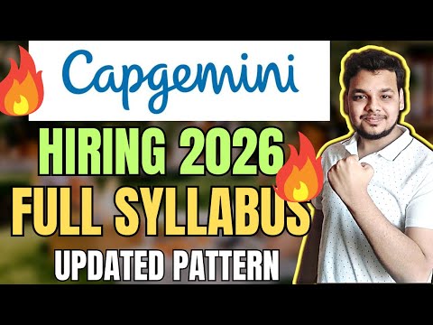Capgemini Hiring 2026 | Capgemini Full Exam Pattern , Syllabus , Process Out | Capgemini Process