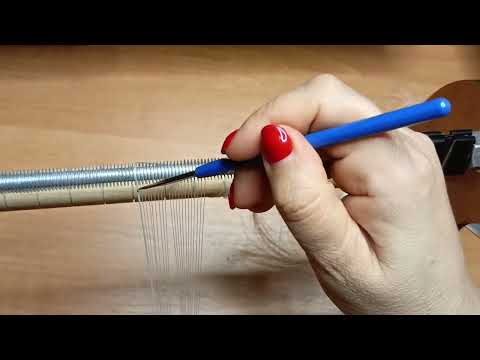 Плетемо гердан на станку від А до Я) Частина 1 Початок плетіння. Натягуємо нитки на станок.