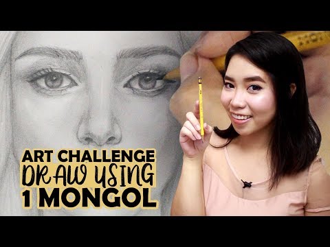 Art Challenge: Draw a Portrait Using 1 Mongol Pencil | Philippines