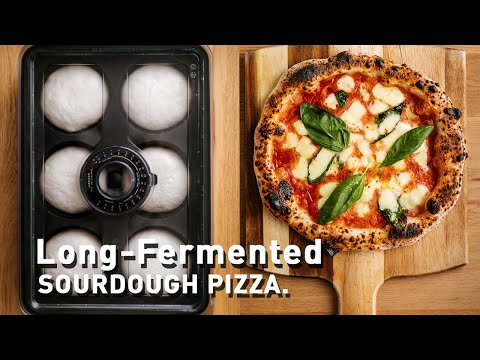 My Rene's pizza place long-fermented Neapolitan style sourdough pizza recipe.