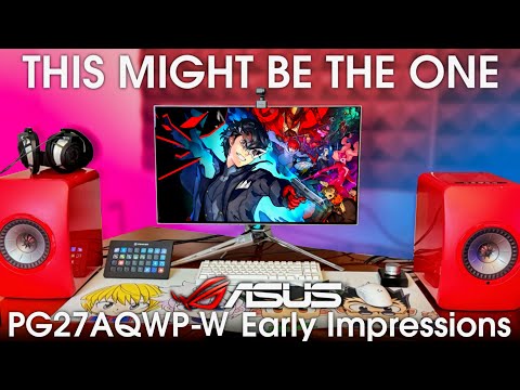 The New Asus Tandem Glossy OLED Is A Work Of Art | ASUS PG27AQWP-W Early Impressions